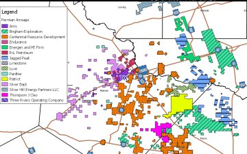 Map : Potential IPO Candidates In The Delaware Basin/Permian