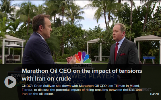 Watch CNBC’s Interview with Marathon CEO Lee Tillman