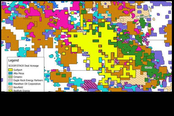 Maps : A&D Transactions: Southern Delaware Basin, SCOOP/STACK