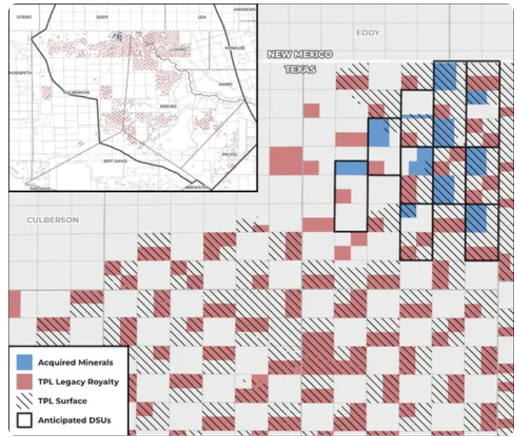TPL Acquires Delaware Basin Minerals & Midland Property
